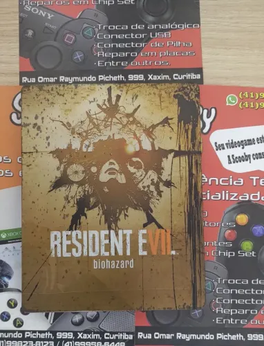 RESIDENT EVIL 7 BIOHAZARD PS4 SEMINOVO EDIÇÃO STEELBOOK