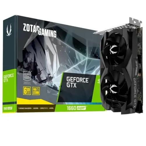 Placa de Vídeo GTX 1660 Super Twin Fan Zotac Gaming NVIDIA GeForce, 6 GB GDDR6