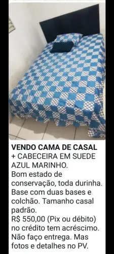 Vende-se cama de casal 