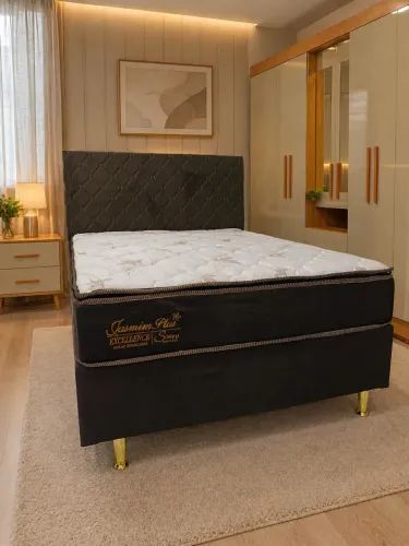 Cama Box Casal Jasmim Plus Excellence com Pillow Top (Base + Colchão)