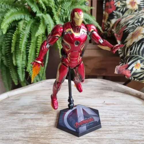 Boneco Iron Man Zd Toys Mark 45 Suit Vingadores Guerra Infinita Homem Ferro