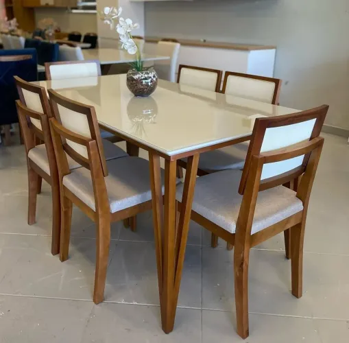 MESA de Jantar 6 Cadeiras DOBUE SAFIRA 160X90