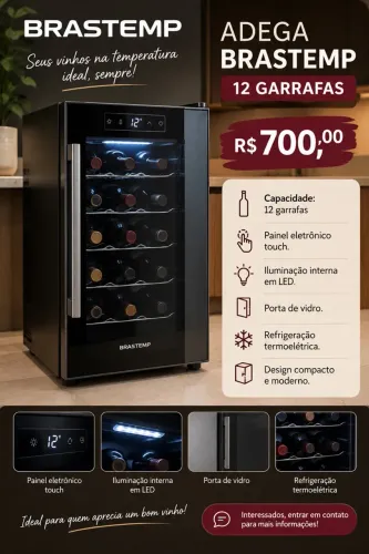 ADEGA BRASTEMP - 12 GARRAFAS