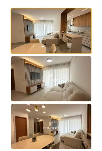 Aluga-se apartamento 3/4 mobiliado no Condomínio Brasil Beach em Cuiabá MT