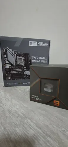Placa mae Asus b650 Wi-Fi e processador ryzen 9 7900