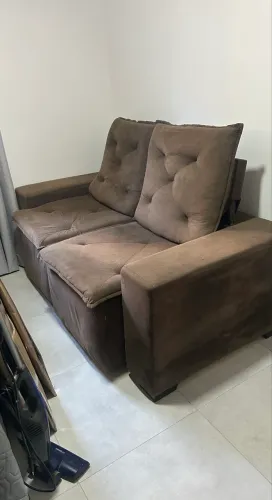 Sofá retrátil e reclinável 1,80m 2 lugares