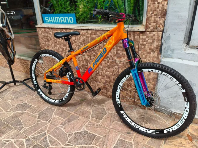 Bike grau MTB alfameq na quebrada