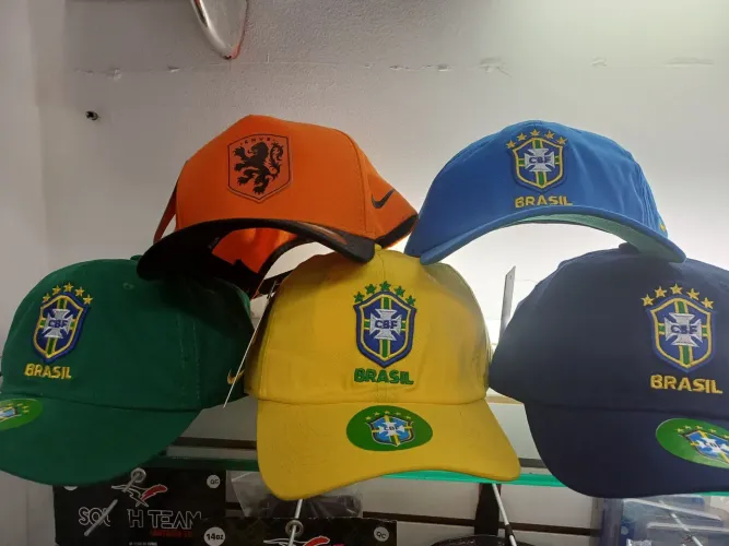 Boné Gorro Chapéu Bordado Seleção Brasileira Copa