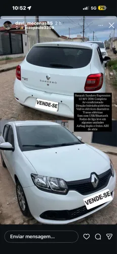 Renault Sandero Expression Hi-power 1.0 16V 5P 2016
