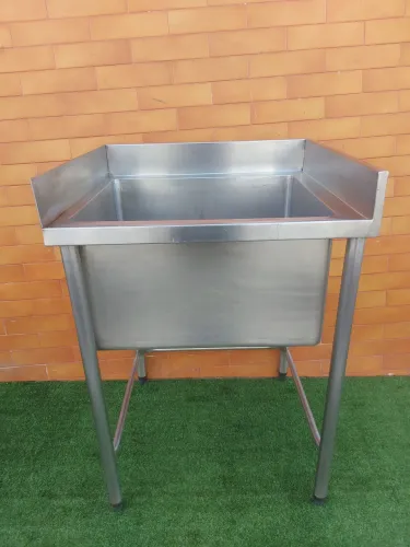 Pia industrial inox 304 bancada