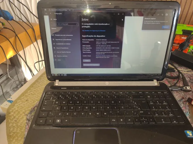 Notebook HP 6ram 500hd