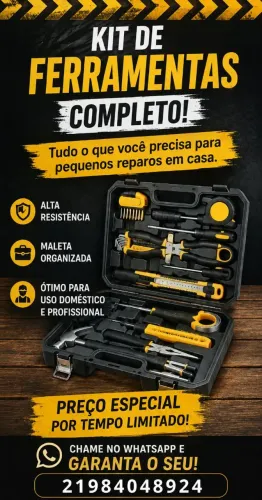 Venda de kit de ferramentas!