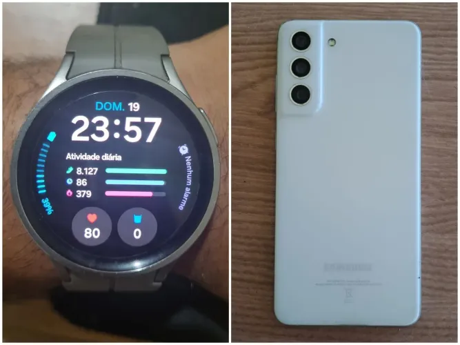 S21fe 256gb e Galaxy Watch 5 Pro (aceito troca em iphone)