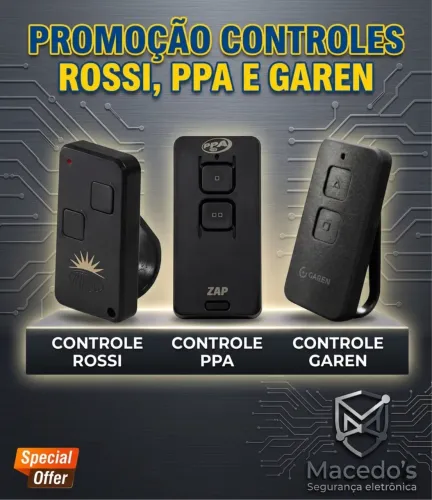 Promoção controles de portão