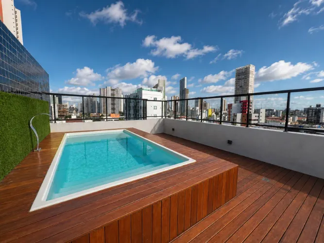 Apartamento 2 Quartos (1 Suíte) no Jardim Oceania 48,15 m², Varanda e Lazer