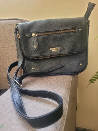 Bolsa Guess Marsha Crossbody Preta Original