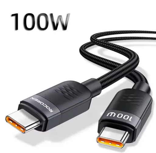 Cabo tipo C + Turbo100w + 1metro