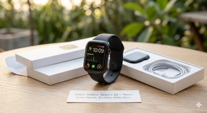 Apple Watch Series 10 46mm GPS - Seminovo (Impecável)