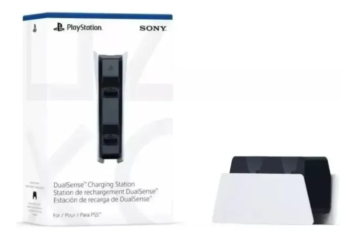 Base de Carregamento PlayStation DualSense para 2 Controles - Branco