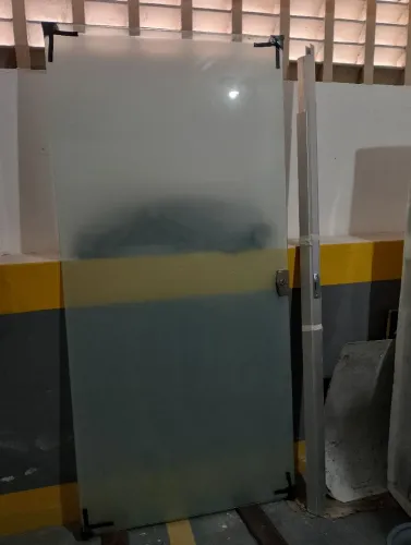 Porta de correr de vidro, completa!