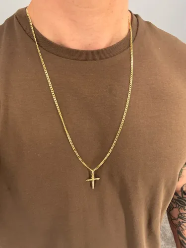 Cordão de ouro 18k, 22g e 73 ctm