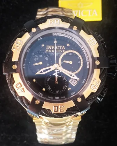 Relógio Invicta Reserve Thunderbolt 21360 Cronógrafo Day-Date Aço 54,5mm - Quartz Sem Uso
