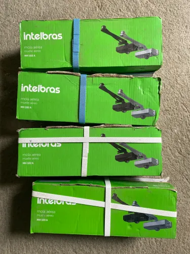 Lote 4 Molas Aéreas Para Porta Intelbras MH 102 A Prata Novas