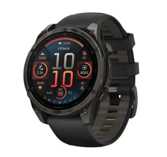 Relógio Smartwatch Garmin Fênix 8 47MM AMOLED Sapphire 010-02904 - Preto