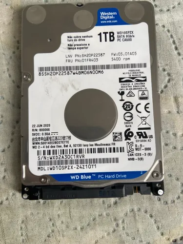 HD Western Digital Blue de 1 TB (WD10SPZX)