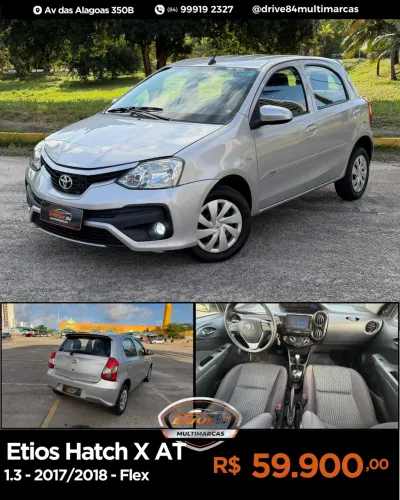 Toyota Etios X 1.3 Flex 16V 5P Aut. 2018