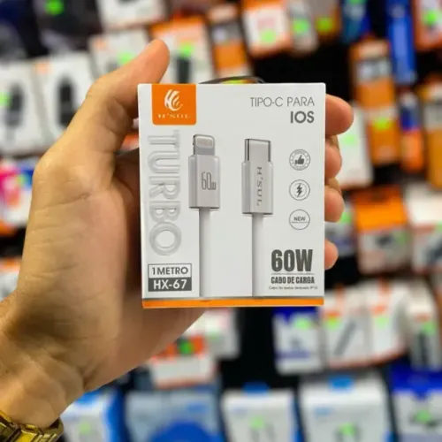 CABO TIPO C PARA IOS H'SUL HX-67 60W ?R$ 34,99