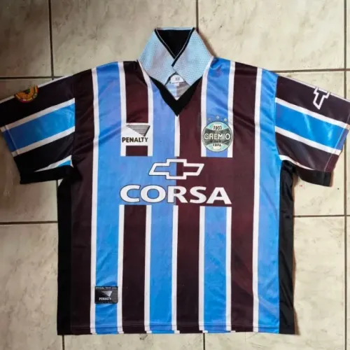 camisa original 1998 grêmio penalty tamanho gg #10 tricolor 1999