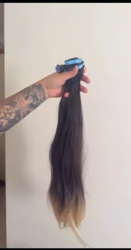 "Mega Hair Fita Adesiva 100g 100% Humano Ombré"