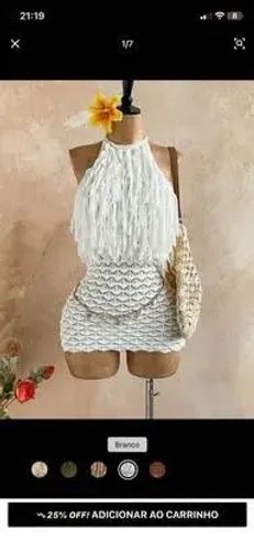 Vestido tricô