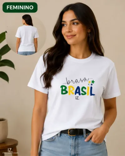 Camiseta Brasil Colors