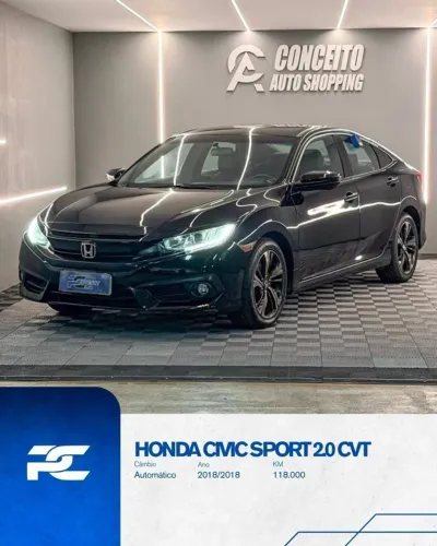 Honda Civic Sedan Sport 2.0 Flex 16V Aut.4p 2018