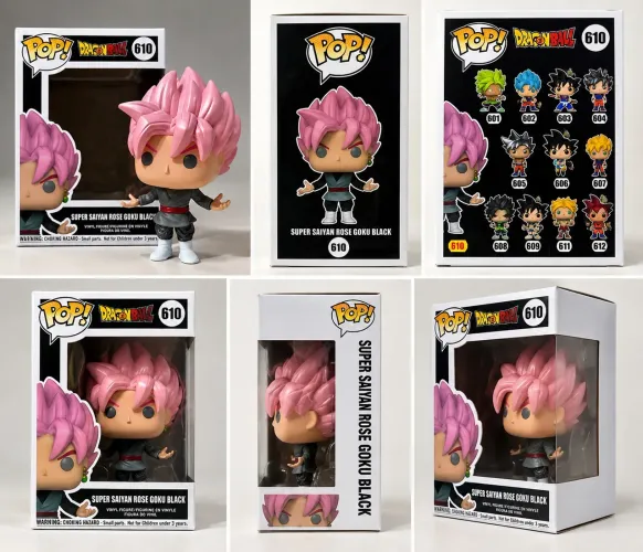 GOKU BLACK SUPER SAIYAN ROSE #610 - PEÇA LINDA PARA COLEÇÃO!