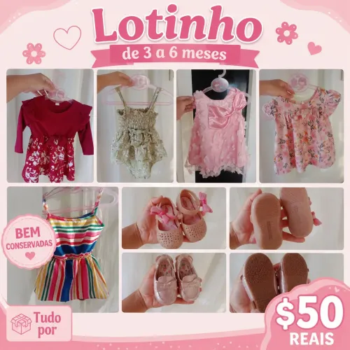Lote infantil 3 a 6 meses 