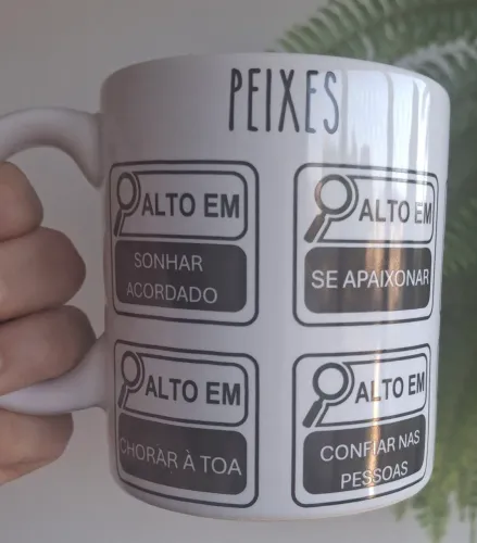 Caneca signo peixes