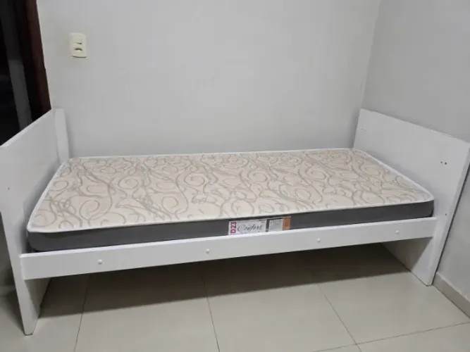 Cama Infantil 340mm do chão até a parte superior da ripa