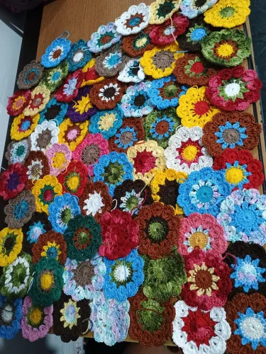 Flores em crochê