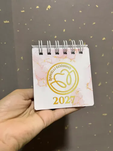 Mini calendário de mesa/ brinde evento / personalização 