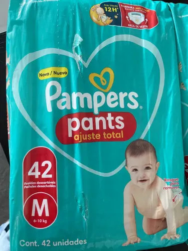 Fralda pampers pants ajuste total M 42
