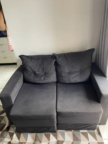 Sofá Retrátil Cinza