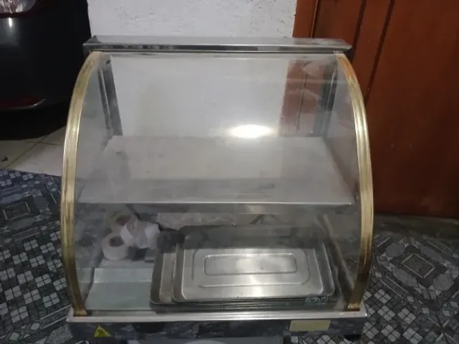 Estufa Expositora Aquecida para Salgados em Aço Inox