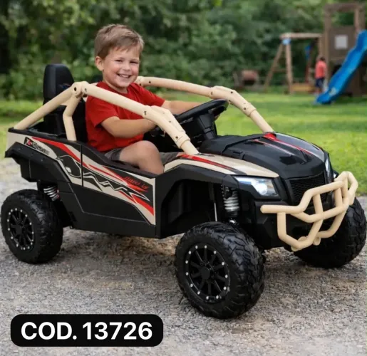 CARRO ELÉTRICO UTV KAWASAKI KRX 1000 24V BEGE - BEL ?