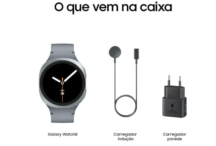 Smartwatch Samsung Galaxy Watch8 44mm Grafite 32GB LTE