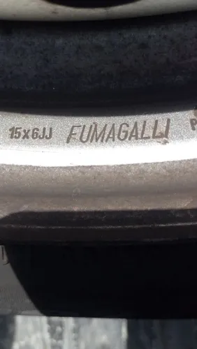 Jogo de Roda de ferro aro 15 Fumagalli 4x100 serve GM VW peças carro