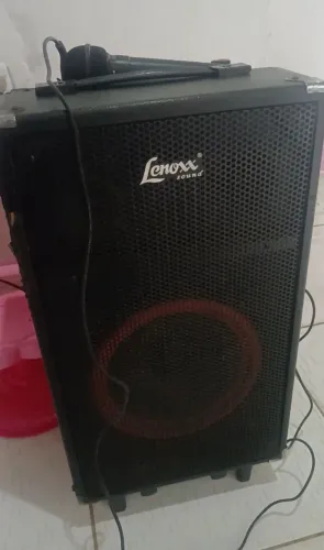 Caixa de Som Lenox Com microfone