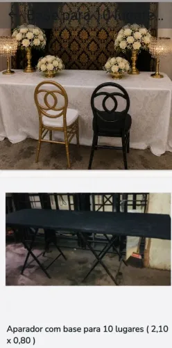 ALUGUEL DE MATERIAIS PARA EVENTOS